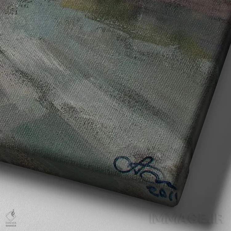 تابلو پل سننوی سنپترزبورگ اثر کنتس آرت (هنرمند یا استودیو) - نمای نزدیک بافت بوم