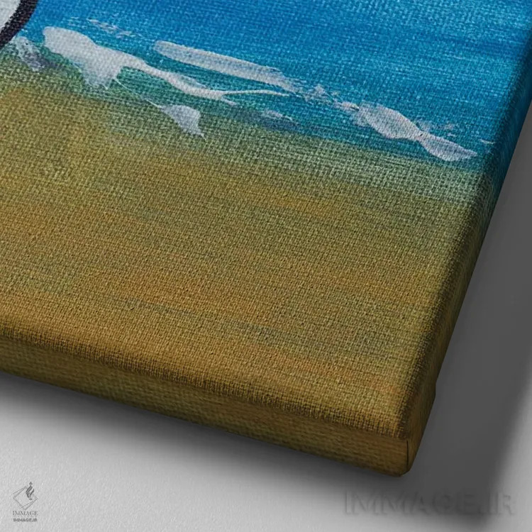 تابلو سایمون در تعطیلات I اثر کنتس آرت (هنرمند یا استودیو) - نمای نزدیک بافت بوم