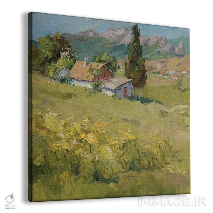 تابلو کلبه بهاری در کوهستان اثر کنتس آرت (هنرمند یا استودیو) - نمای پرسپکتیو محصول