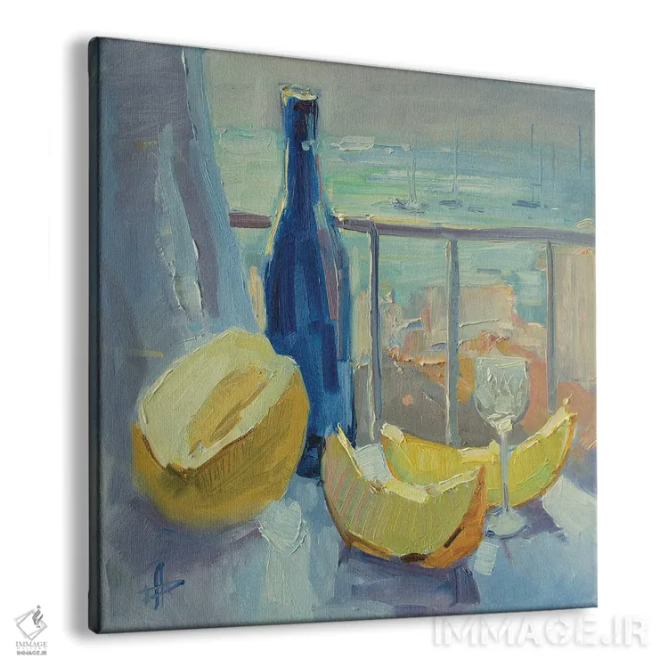 تابلو طبیعت بیجان با طالَب اثر کنتس آرت (هنرمند یا استودیو) - نمای پرسپکتیو محصول