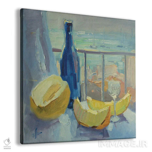 تابلو طبیعت بیجان با طالَب اثر کنتس آرت (هنرمند یا استودیو) - نمای پرسپکتیو محصول