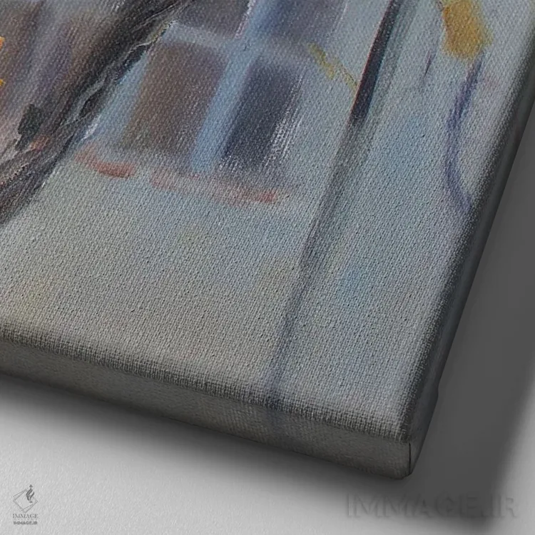 تابلو تاکستان در آلوپکا اثر کنتس آرت (هنرمند یا استودیو) - نمای نزدیک بافت بوم