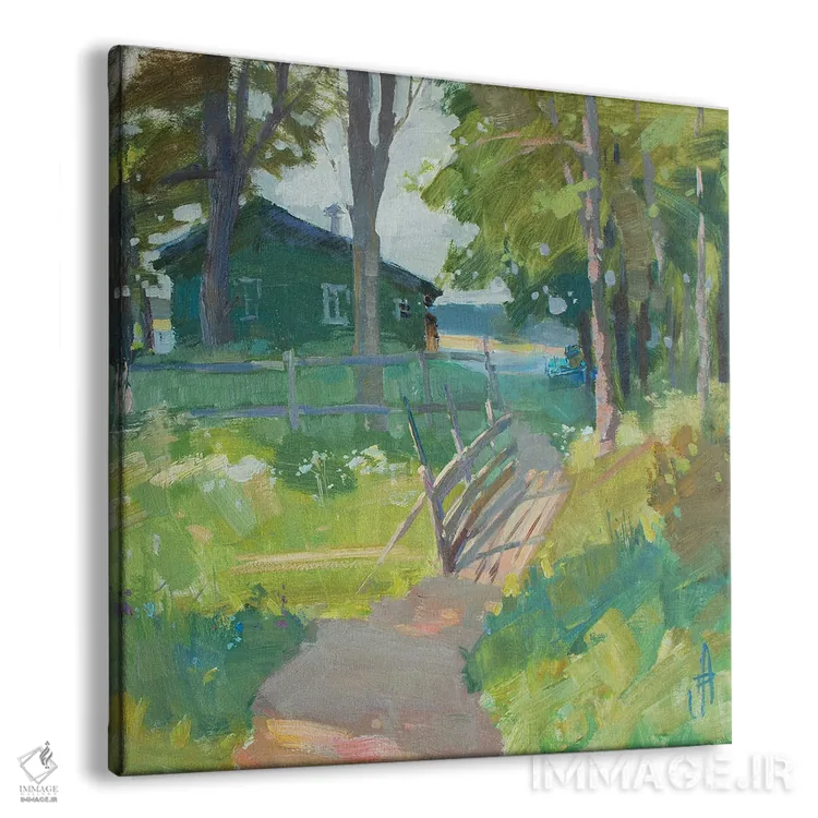 تابلو راه به چشمه مقدس اثر کنتس آرت (هنرمند یا استودیو) - نمای پرسپکتیو محصول