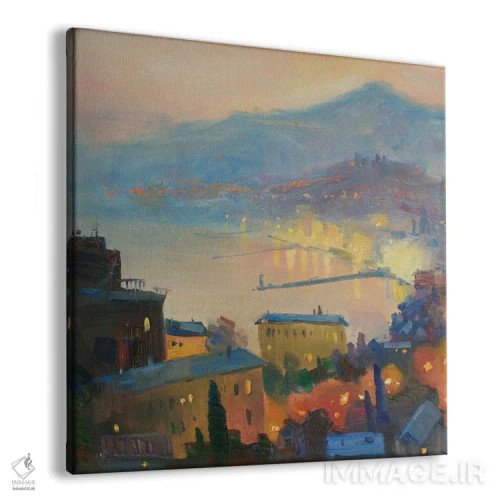تابلو یالتا در شب اثر کنتس آرت (هنرمند یا استودیو) - نمای پرسپکتیو محصول