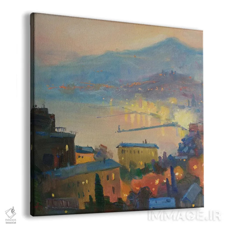 تابلو یالتا در شب اثر کنتس آرت (هنرمند یا استودیو) - نمای پرسپکتیو محصول