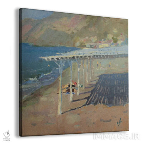 تابلو اولین شناگران بهاری در ساحل اثر کنتس آرت (هنرمند یا استودیو) - نمای پرسپکتیو محصول
