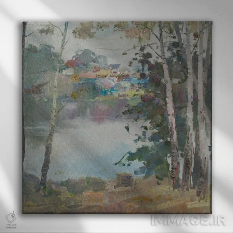تابلو درخشش پاییز در شهر موروم اثر کنتس آرت (هنرمند یا استودیو) - نمای روبهرو روی دیوار