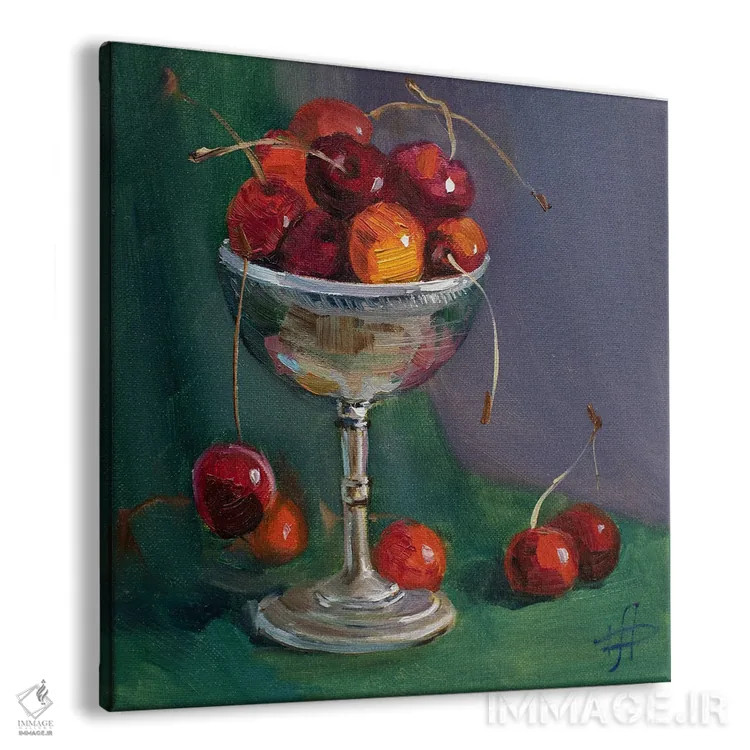 تابلو گیلاسها اثر کنتس آرت (هنرمند یا استودیو) - نمای پرسپکتیو محصول