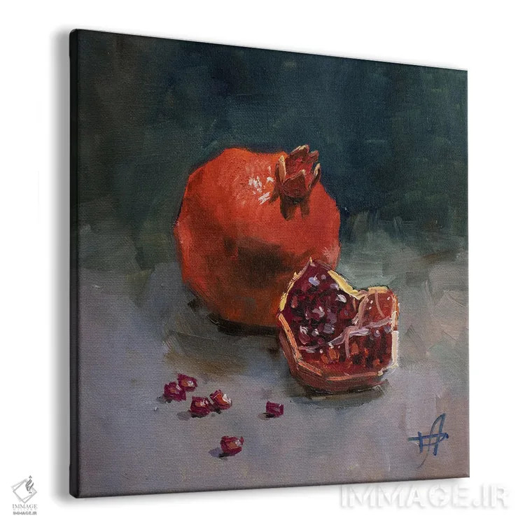تابلو انار اثر کنتس آرت (هنرمند یا استودیو) - نمای پرسپکتیو محصول