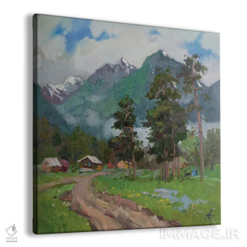 تابلو مه صبحگاهی؛ آرخیز، روسیه اثر کنتس آرت (هنرمند یا استودیو) - نمای پرسپکتیو محصول