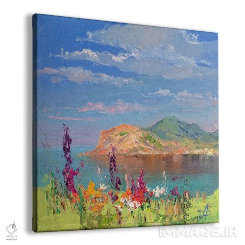 تابلو بهار در شرق کریمه اثر کنتس آرت (هنرمند یا استودیو) - نمای پرسپکتیو محصول