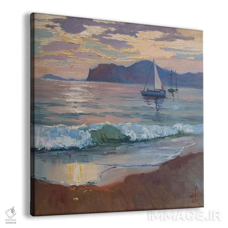 تابلو غروب اثر کنتس آرت (هنرمند یا استودیو) - نمای پرسپکتیو محصول