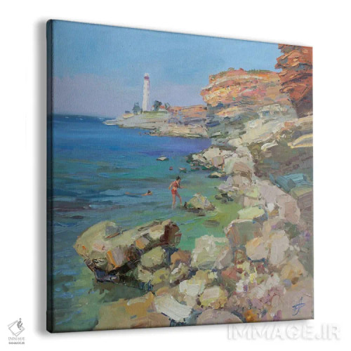 تابلو فانوس دریایی خرسونس اثر کنتس آرت (هنرمند یا استودیو) - نمای پرسپکتیو محصول