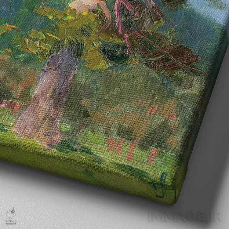 تابلو آرخیز؛ آفتاب پس از باران اثر کنتس آرت (هنرمند یا استودیو) - نمای نزدیک بافت بوم