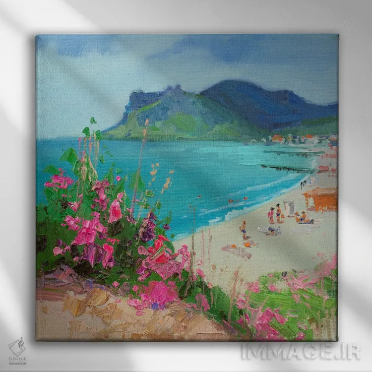 تابلو خلیج کوکتبل اثر کنتس آرت (هنرمند یا استودیو) - نمای روبهرو روی دیوار