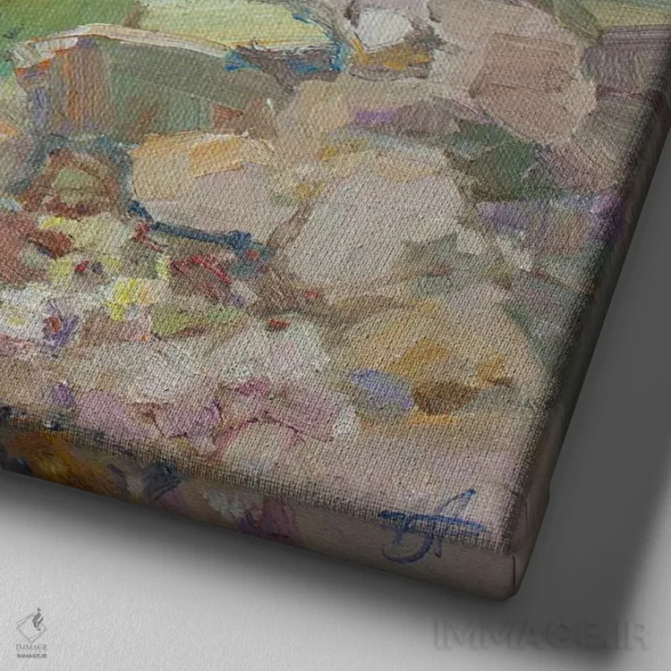 تابلو فانوس دریایی خرسونس تاوریکا اثر کنتس آرت (هنرمند یا استودیو) - نمای نزدیک بافت بوم