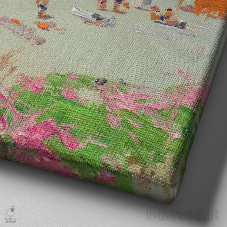 تابلو خلیج کوکتبل اثر کنتس آرت (هنرمند یا استودیو) - نمای نزدیک بافت بوم