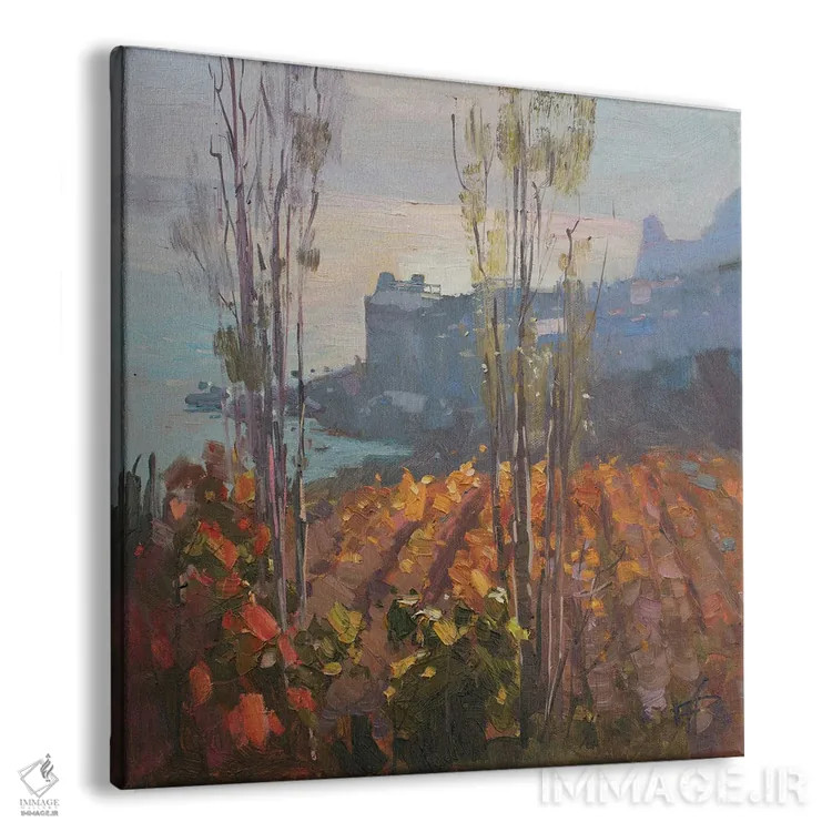 تابلو تاکستان پاییزی اثر کنتس آرت (هنرمند یا استودیو) - نمای پرسپکتیو محصول