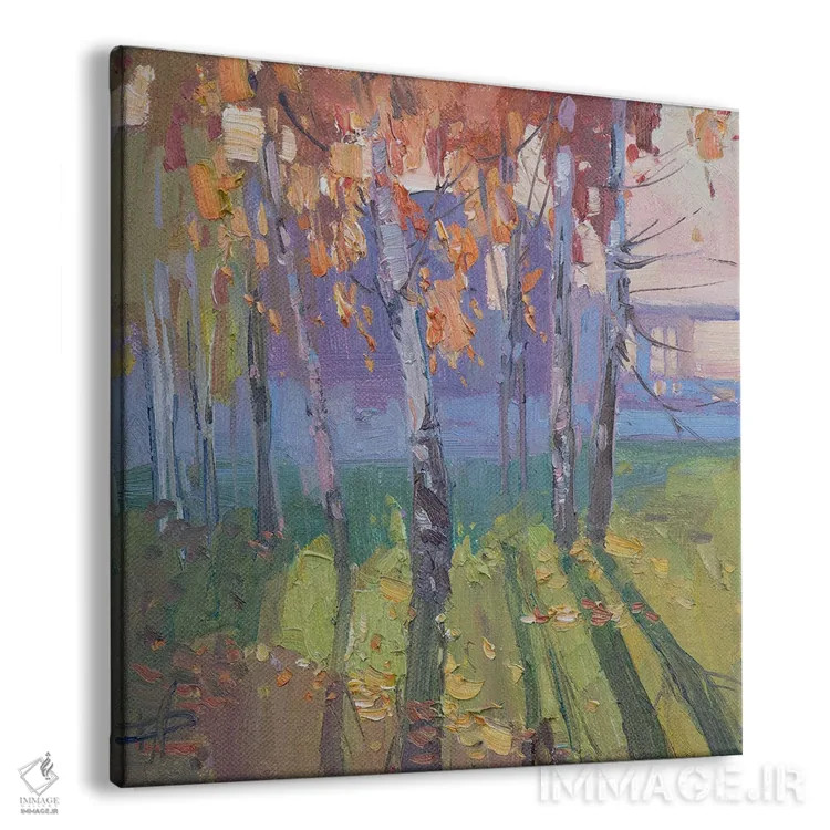 تابلو اوگلیچ؛ سایههای درختان غان اثر کنتس آرت (هنرمند یا استودیو) - نمای پرسپکتیو محصول
