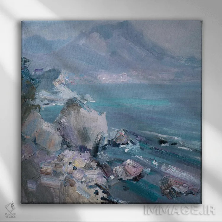 تابلو روز ابری در باتیلمانه اثر کنتس آرت (هنرمند یا استودیو) - نمای روبهرو روی دیوار