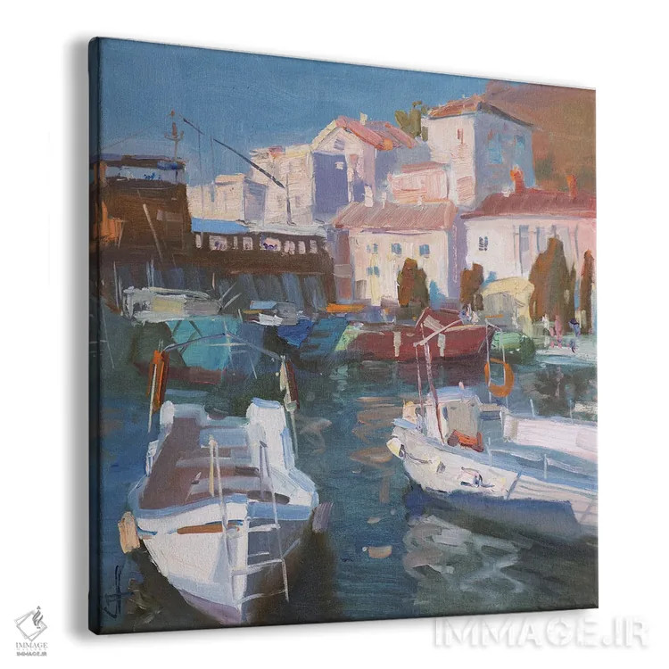 تابلو قایقهای تفریحی اثر کنتس آرت (هنرمند یا استودیو) - نمای پرسپکتیو محصول