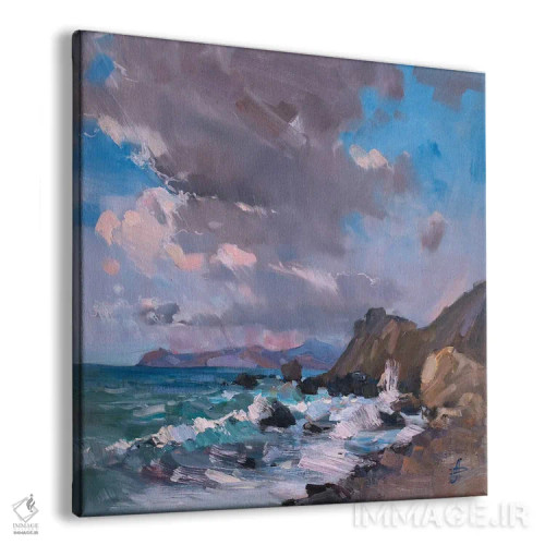 تابلو طوفان بهاری اثر کنتس آرت (هنرمند یا استودیو) - نمای پرسپکتیو محصول