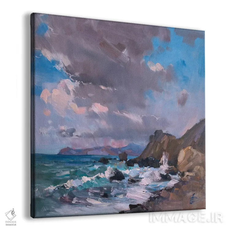 تابلو طوفان بهاری اثر کنتس آرت (هنرمند یا استودیو) - نمای پرسپکتیو محصول