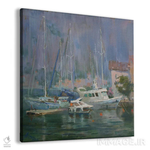 تابلو قایقهای تفریحی مونتهنگرو اثر کنتس آرت (هنرمند یا استودیو) - نمای پرسپکتیو محصول