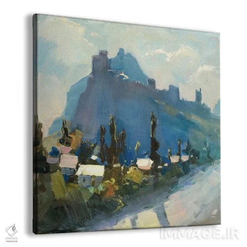 تابلو در پای قلعه جنوسیس اثر کنتس آرت (هنرمند یا استودیو) - نمای پرسپکتیو محصول