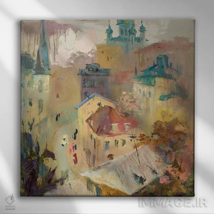 تابلو آندریوسکی اسپوسک II اثر کنتس آرت (هنرمند یا استودیو) - نمای روبهرو روی دیوار