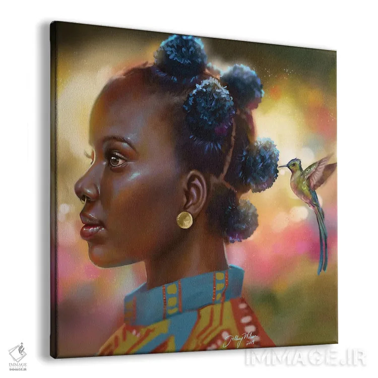 تابلو مرغ مگسخوار اثر هیلاری دی ویلسون - نمای پرسپکتیو محصول