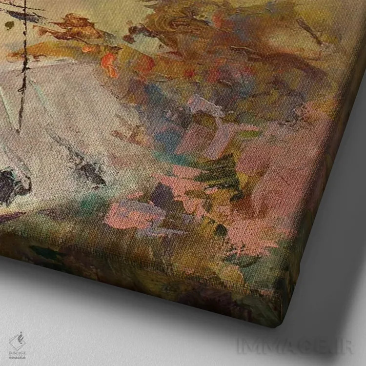 تابلو آندریوسکی اسپوسک II اثر کنتس آرت (هنرمند یا استودیو) - نمای نزدیک بافت بوم