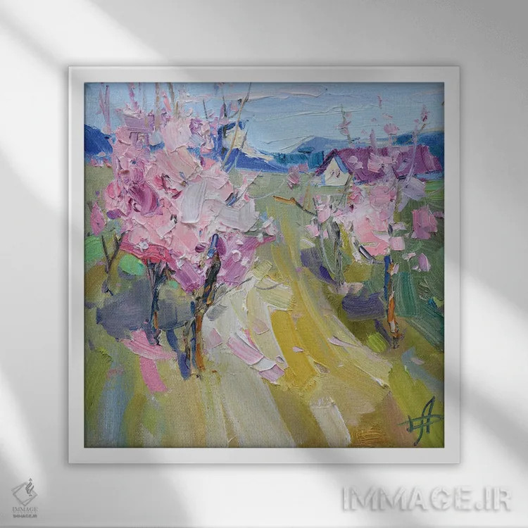 تابلو بهار ۲۰۲۱ اثر کنتس آرت (هنرمند یا استودیو) - نمای قابدار سفید