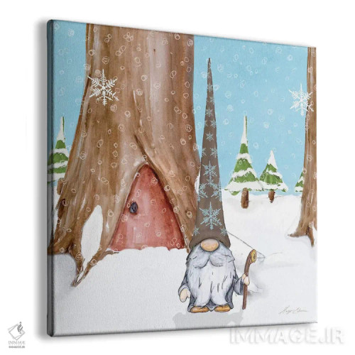 تابلو کوتوله زمستانی IV اثر هیوگو ادوینز - نمای پرسپکتیو محصول