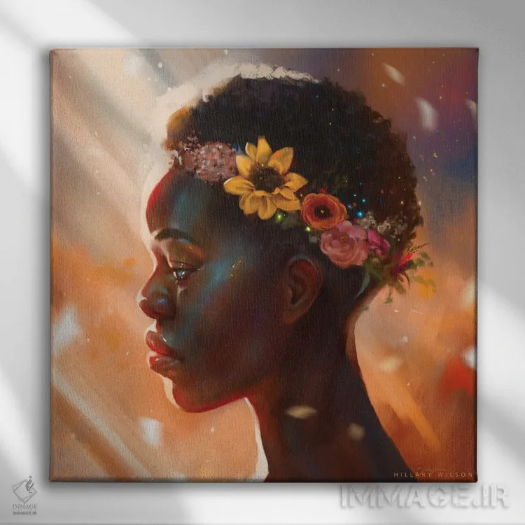 تابلو تاج اثر هیلاری دی ویلسون - نمای روبهرو روی دیوار