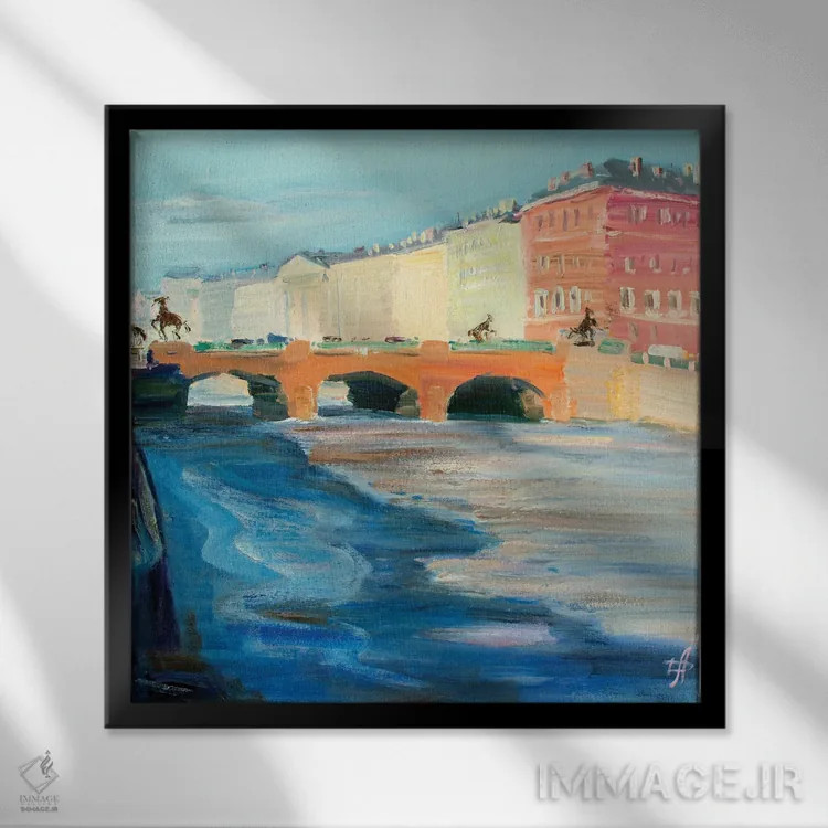 تابلو پل آنیچکوف اثر کنتس آرت (هنرمند یا استودیو) - نمای قابدار مشکی