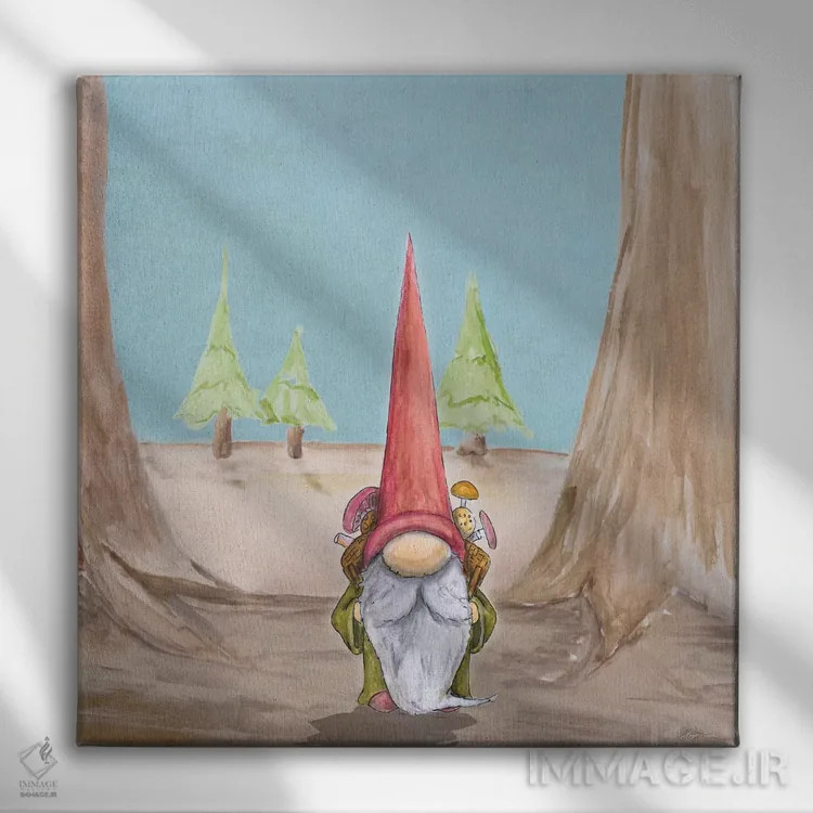 تابلو دورهمی کوتولهها I اثر هیوگو ادوینز - نمای روبهرو روی دیوار