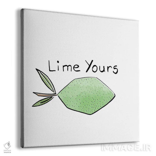 تابلو لیت آپ ترش (شوخی با Lime Yours) اثر هیوگو ادوینز - نمای پرسپکتیو محصول