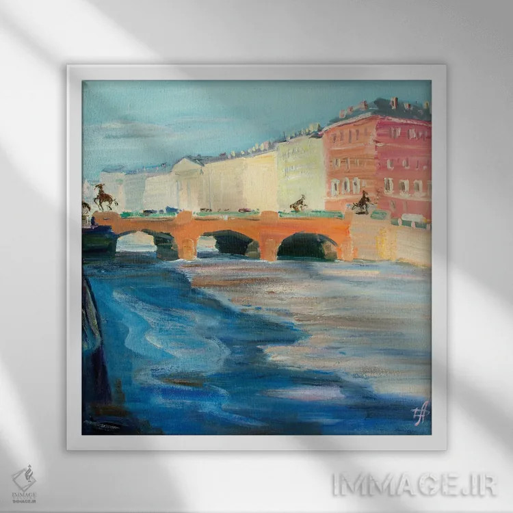 تابلو پل آنیچکوف اثر کنتس آرت (هنرمند یا استودیو) - نمای قابدار سفید