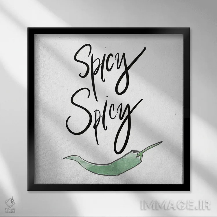 تابلو تند تند اثر هیوگو ادوینز - نمای قابدار مشکی