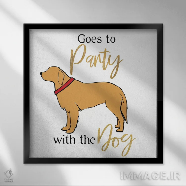 تابلو توله مثبت III اثر هیوگو ادوینز - نمای قابدار مشکی