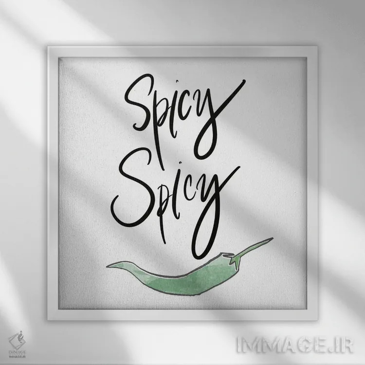 تابلو تند تند اثر هیوگو ادوینز - نمای قابدار سفید