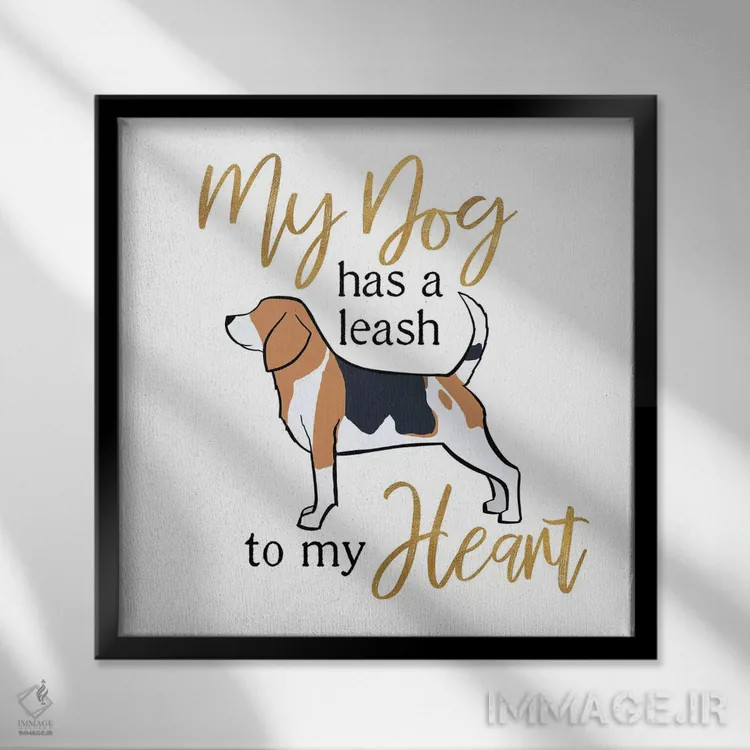 تابلو توله مثبت I اثر هیوگو ادوینز - نمای قابدار مشکی