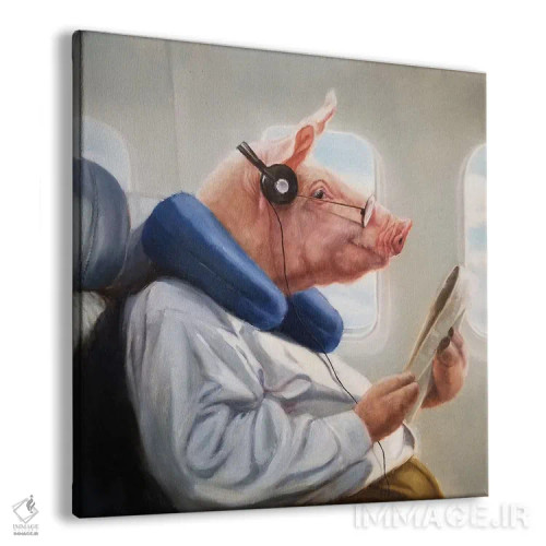 تابلو وقتی خوکها پرواز کنند II (اصطلاح طنز) اثر لوسیا هفرنان - نمای پرسپکتیو محصول