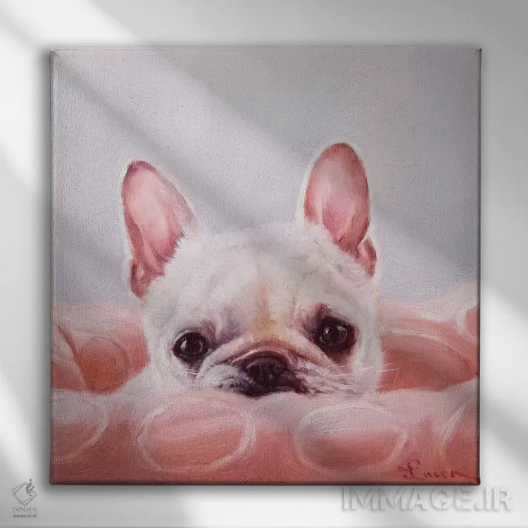 تابلو جای خوشحالی من اثر لوسیا هفرنان - نمای روبهرو روی دیوار