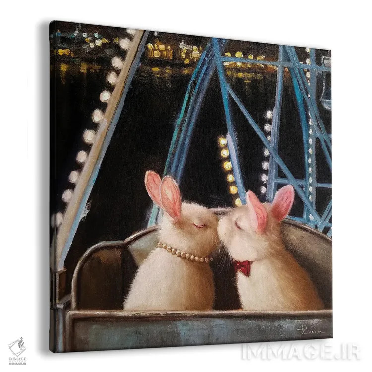 تابلو اولین بوسه اثر لوسیا هفرنان - نمای پرسپکتیو محصول