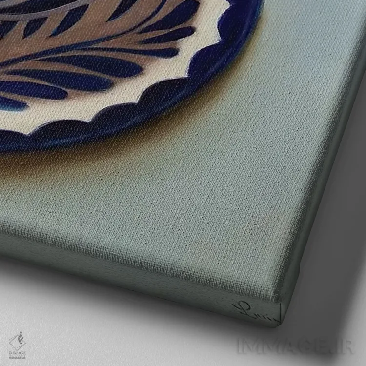 تابلو شکلات داغ مکزیکی اثر لوسیا هفرنان - نمای نزدیک بافت بوم