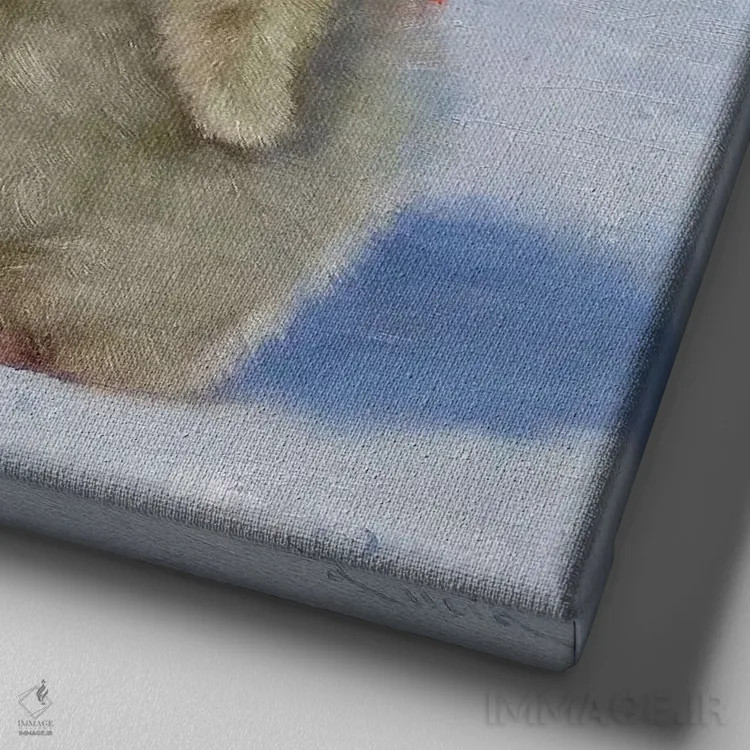 تابلو منفی سی درجه اثر لوسیا هفرنان - نمای نزدیک بافت بوم