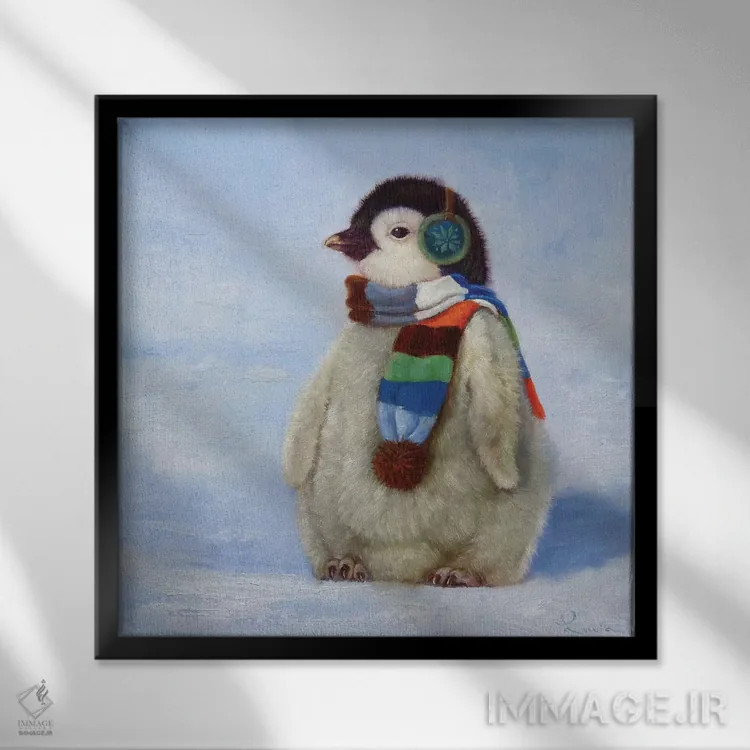 تابلو منفی سی درجه اثر لوسیا هفرنان - نمای قابدار مشکی