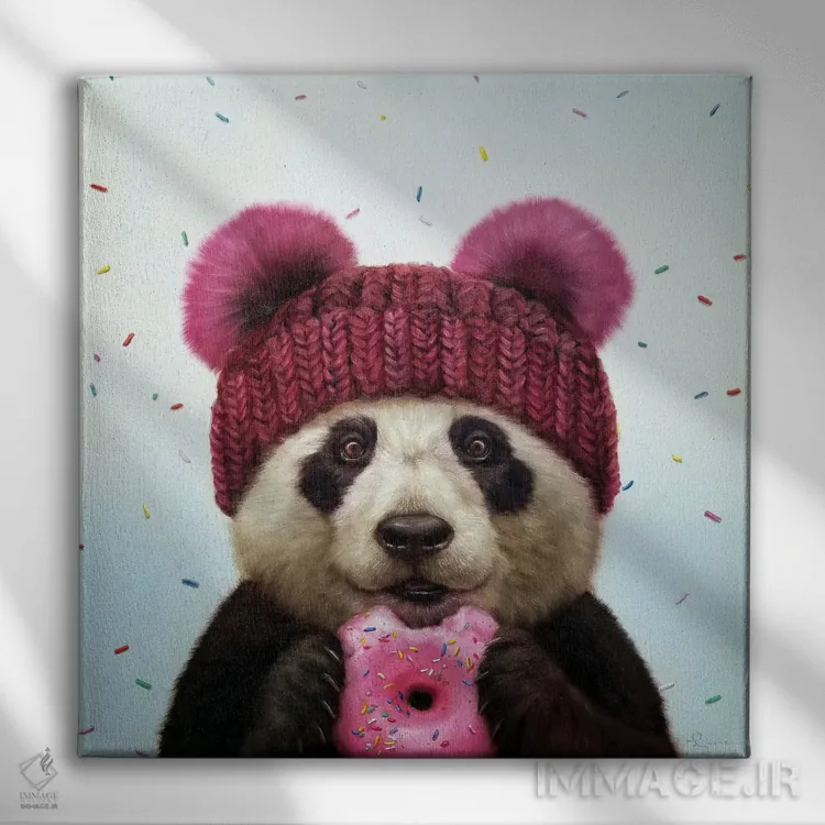 تابلو اولین لقمه اثر لوسیا هفرنان - نمای روبهرو روی دیوار